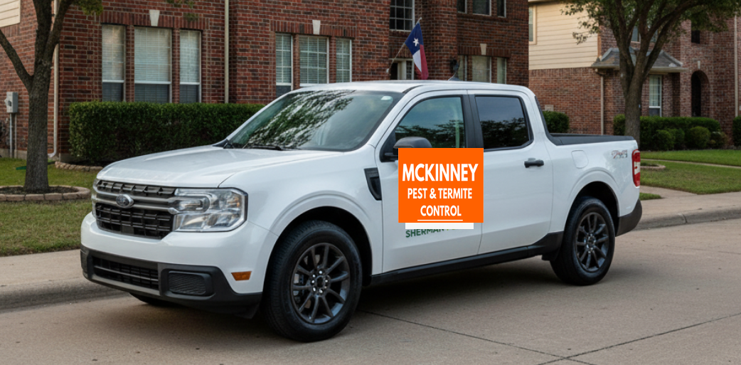 McKinney Pest & Termite service truck in McKinney, Texas